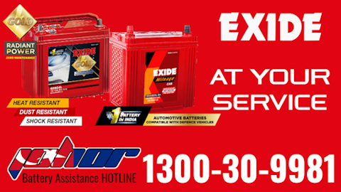 Exide Garage Hotline With Free Delivery